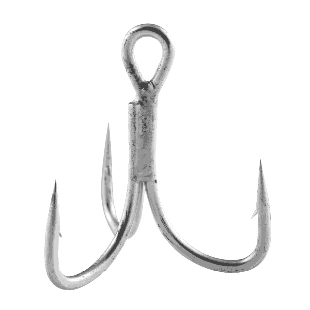 25 Pack Size 8 Treble Hooks – Red Chrome Finish – Sharp, Freshwater Fishing – MVUSA