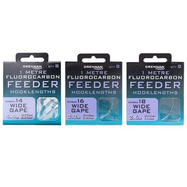 Drennan Wide Gape Fluorocarbon Feeder Rig 1M